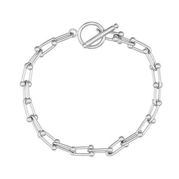 Stål armbånd med t-lås